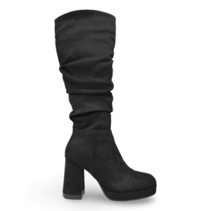 Botas Largas de Gamuza con Taco Mujer DA18708-1NG