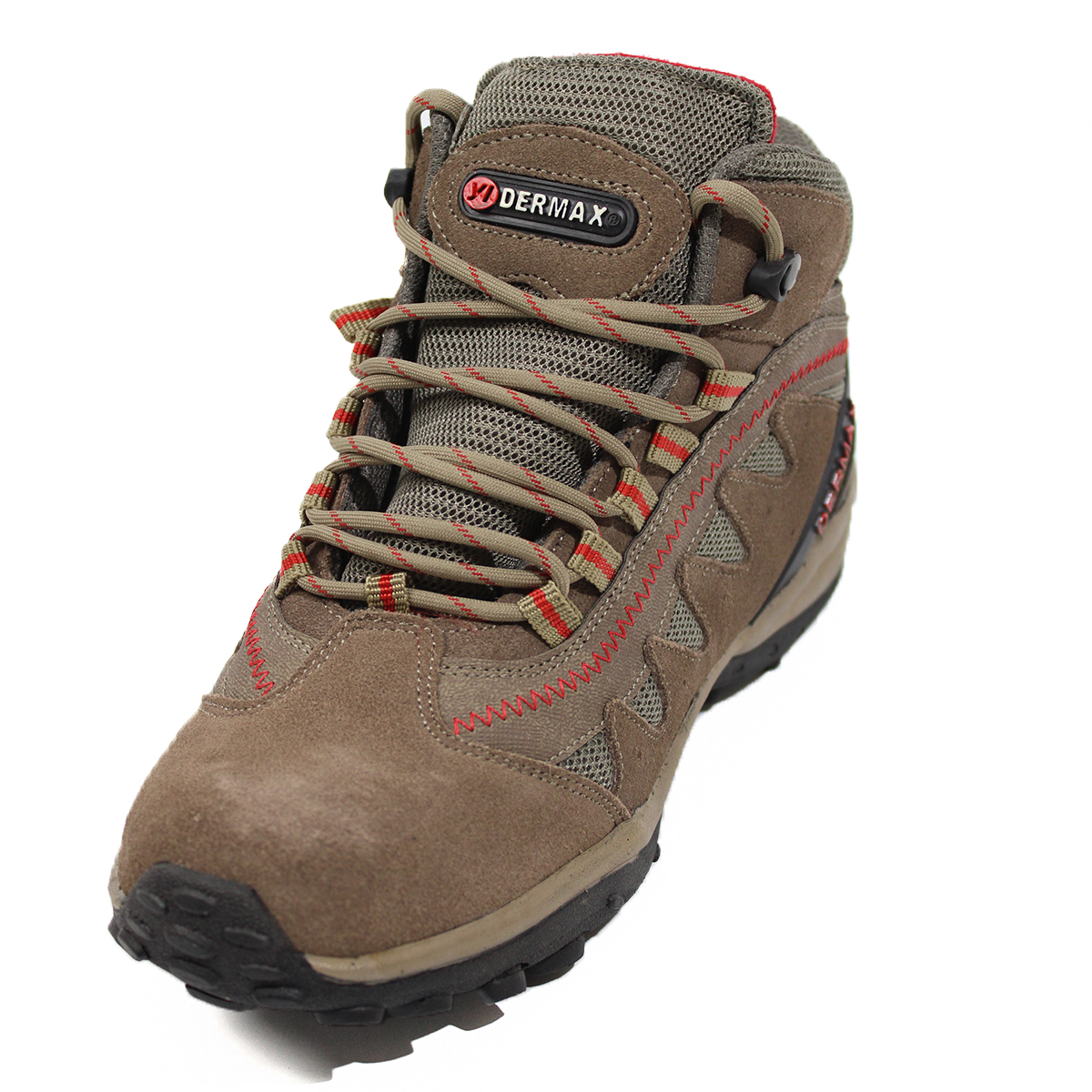Zapatilla Botín Impermeable 100% Cuero Dermax Trekking Rojo Hombre D920RO - Imagen 11