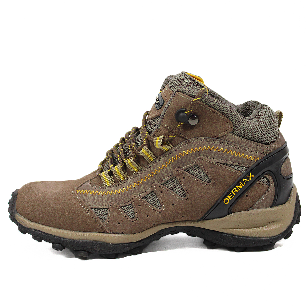 Zapatilla Botín Impermeable 100% Cuero Dermax Trekking Amarillo Hombre D920AM - Imagen 10
