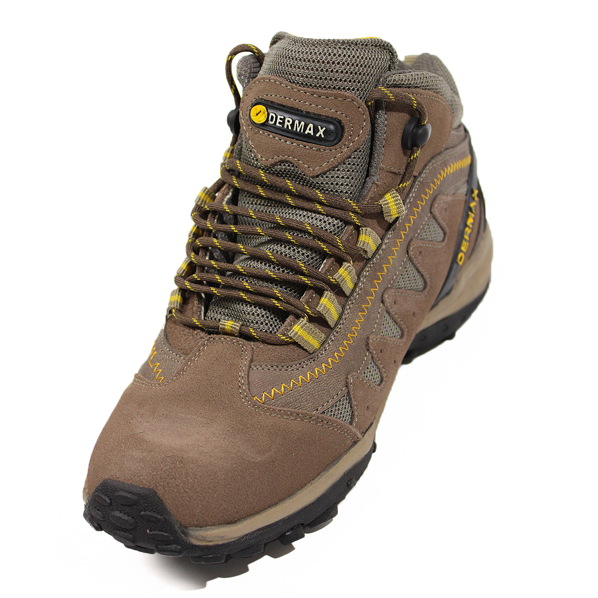 Zapatilla Botín Impermeable 100% Cuero Dermax Trekking Amarillo Hombre D920AM - Imagen 11