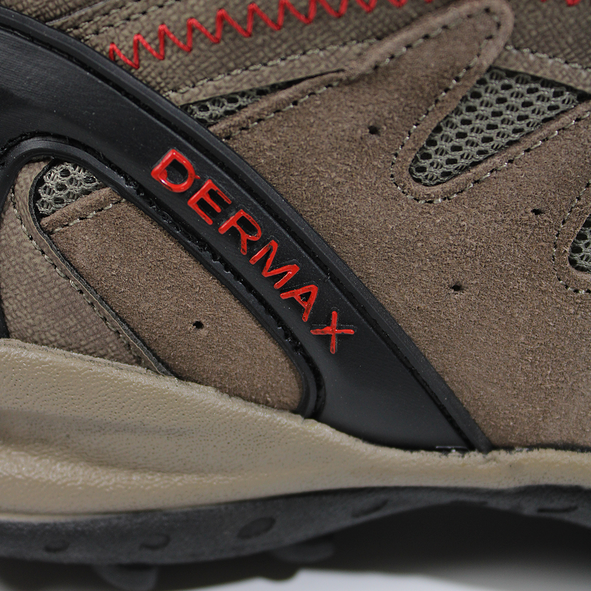 Zapatilla Botín Impermeable 100% Cuero Dermax Trekking Rojo Hombre D920RO - Imagen 7